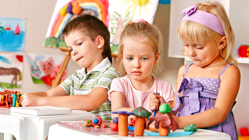Making toys with clay